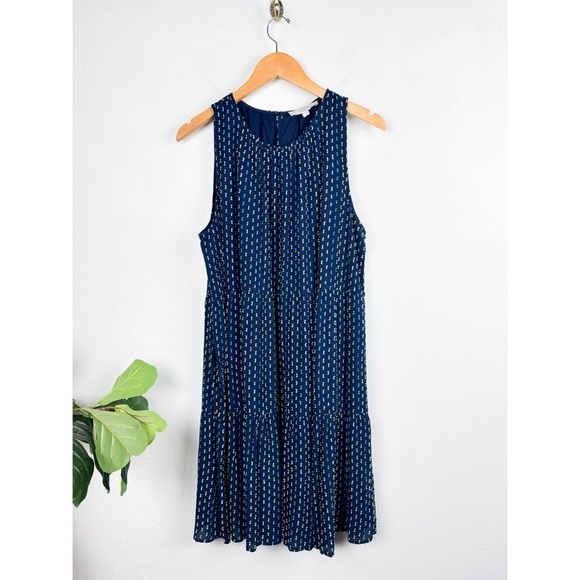 Loft Women's Sleeveless Tiered Swing Dress Sz XL - Picture 3 of 9